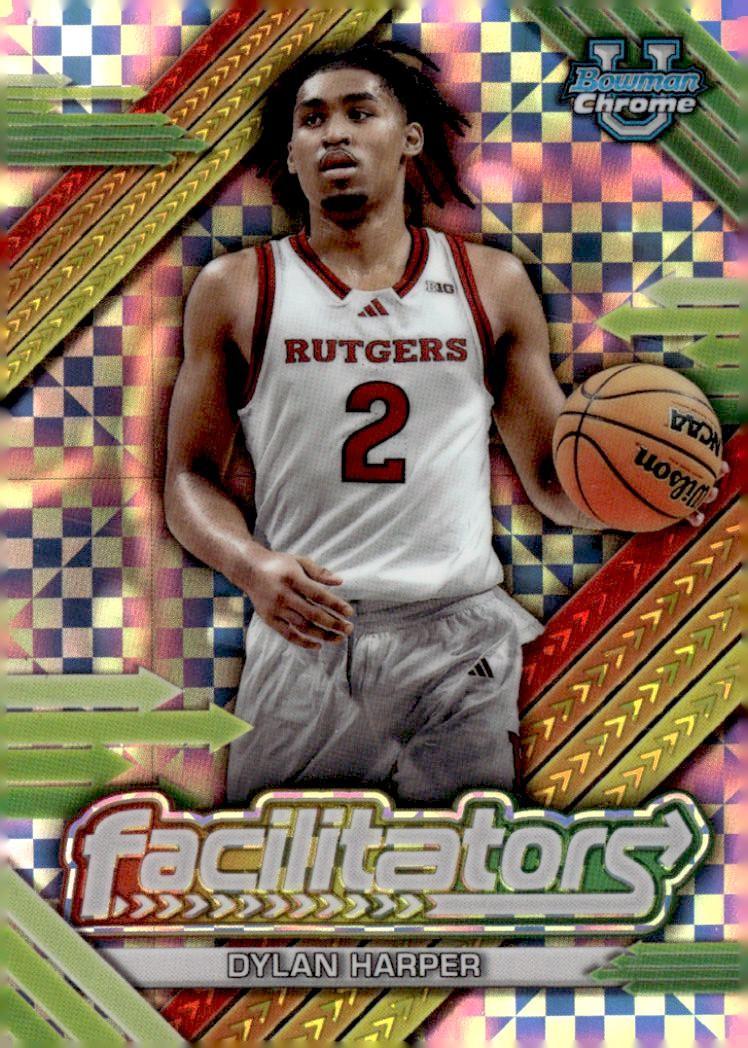 2024 Bowman Chrome University Facilitators Dylan Harper [X-Fractor] #F-2 card