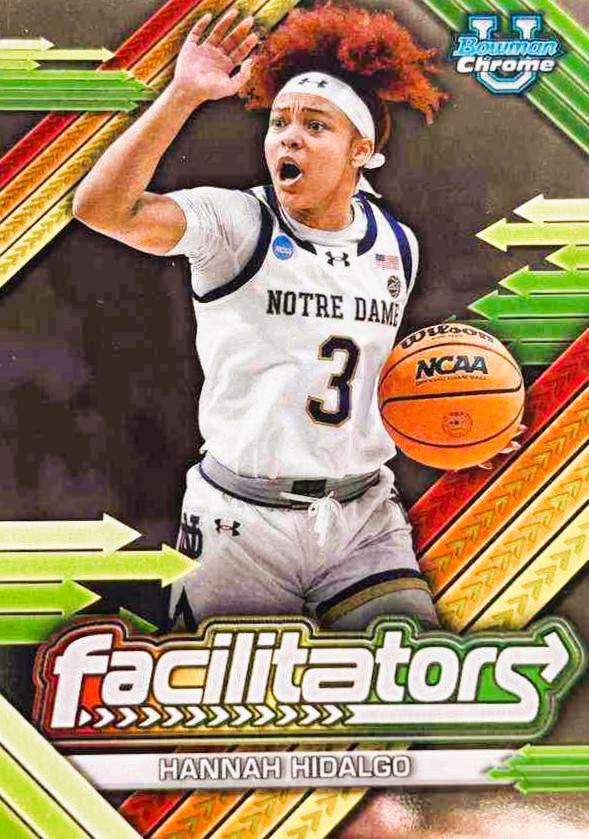 2024 Bowman Chrome University Facilitators Hannah Hidalgo #F-19 card