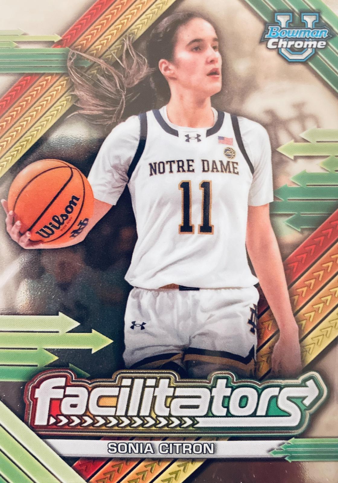 2024 Bowman Chrome University Facilitators Sonia Citron #F-16 card