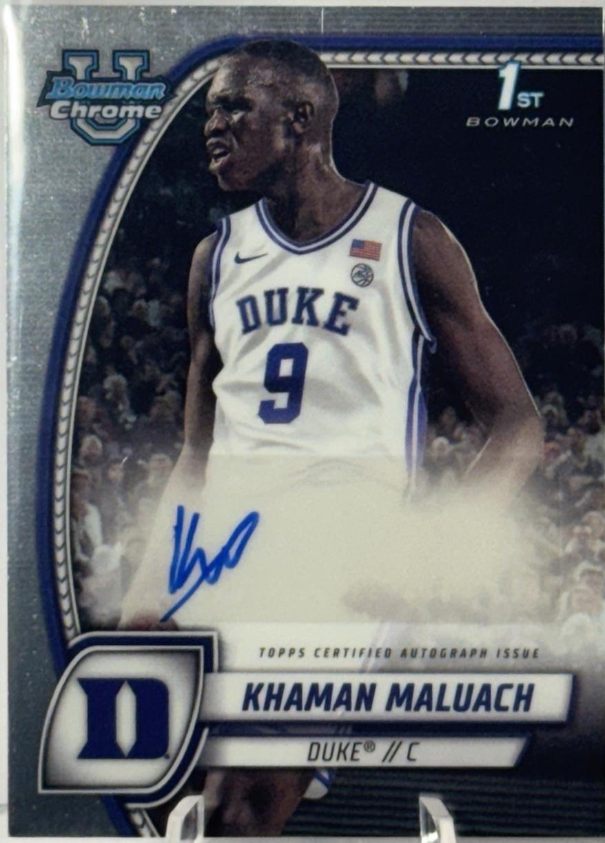 2024 Bowman Chrome University Khaman Maluach [Prospect Autograph] #46 card