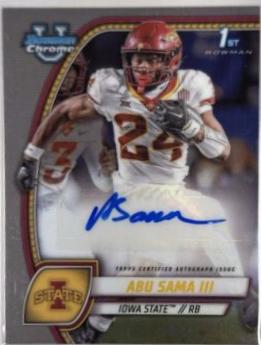 2024 Bowman Chrome University Prospect Autograph Abu Sama III #PA-ASA card