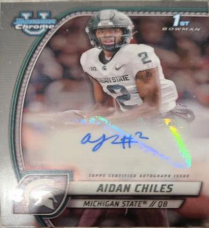 2024 Bowman Chrome University Prospect Autograph Aidan Chiles #PA-ACH card