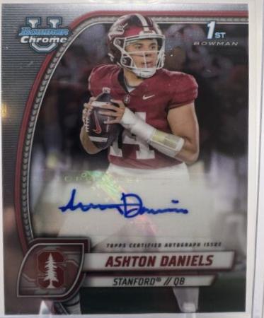 2024 Bowman Chrome University Prospect Autograph Ashton Daniels #PA-ADA card
