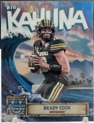 2024 Bowman Chrome University The Big Kahuna Brady Cook #BK-7 card