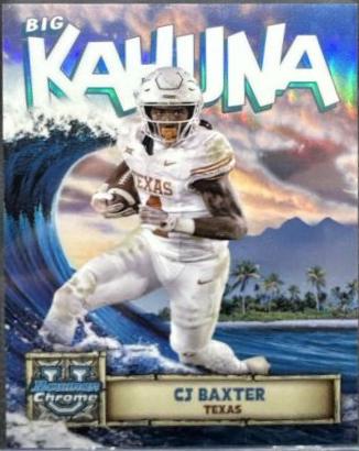2024 Bowman Chrome University The Big Kahuna CJ Baxter #BK-9 card