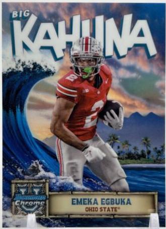 2024 Bowman Chrome University The Big Kahuna Emeka Egbuka #BK-18 card