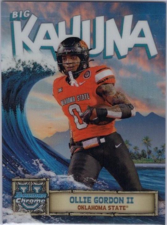 2024 Bowman Chrome University The Big Kahuna Ollie Gordon II #BK-3 card