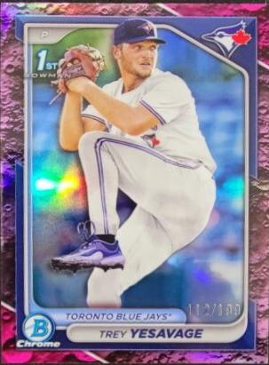 2024 Bowman Draft Chrome Trey Yesavage [Purple Refractor] #BDC-92 card