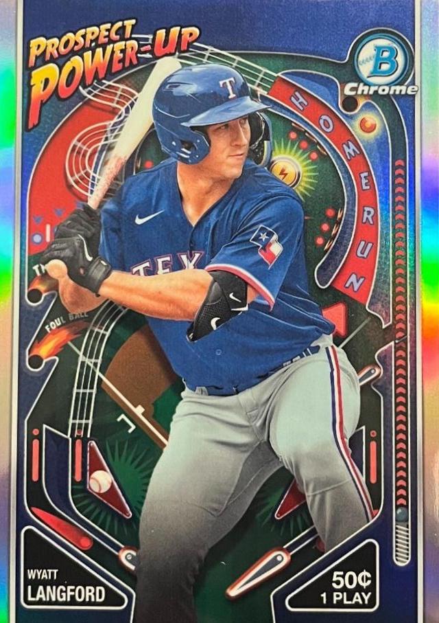 2024 Bowman Prospect Power-Up Wyatt Langford #PP-3 card
