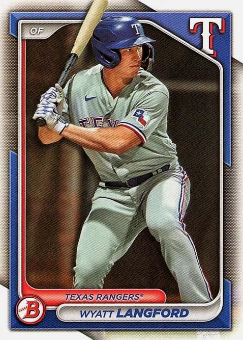 2024 Bowman Prospects Wyatt Langford #BP-64 card