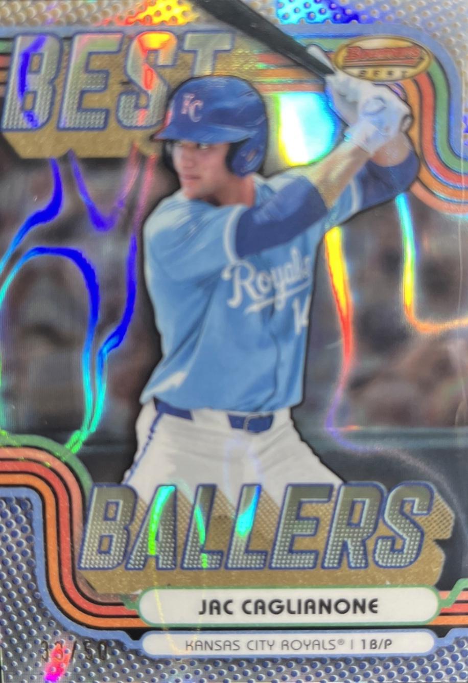 2024 Bowman’s Best Ballers Jac Caglianone [Lava Refractor] #BB-7 card
