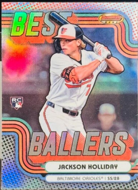 2024 Bowman’s Best Ballers Jackson Holliday [Lava Refractor] #BB-1 card