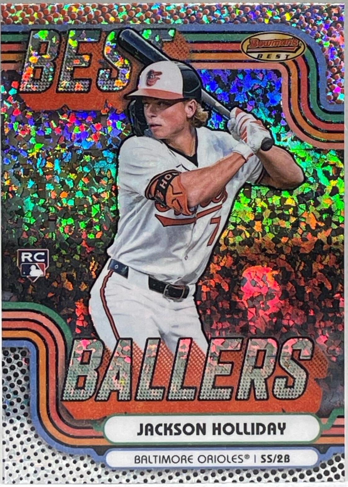 2024 Bowman’s Best Ballers Jackson Holliday [Mini-Diamond Refractor] #BB-1 card