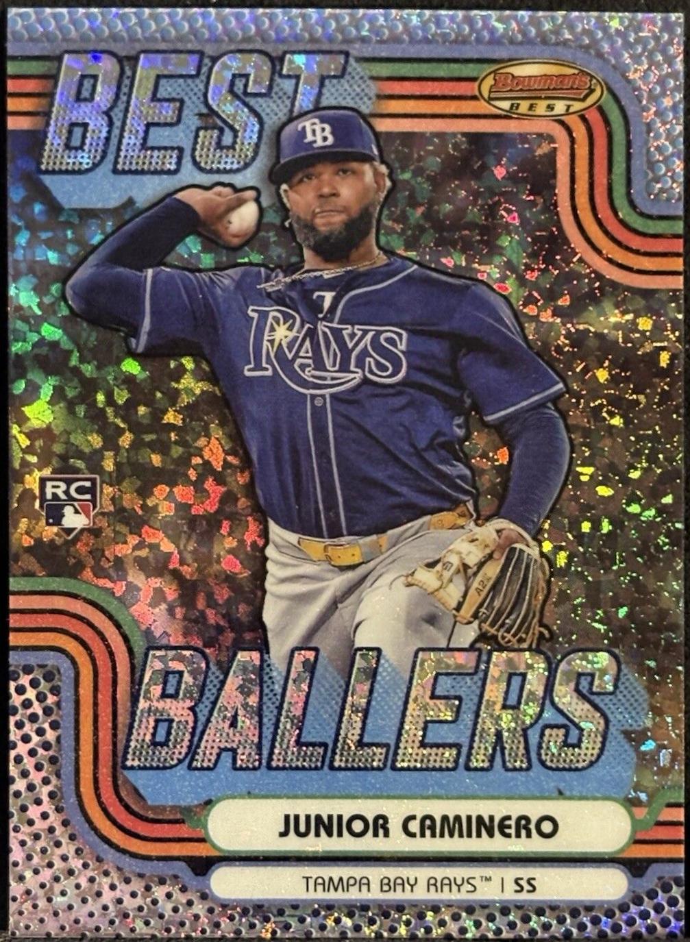 2024 Bowman’s Best Ballers Junior Caminero [Mini-Diamond Refractor] #BB-24 card