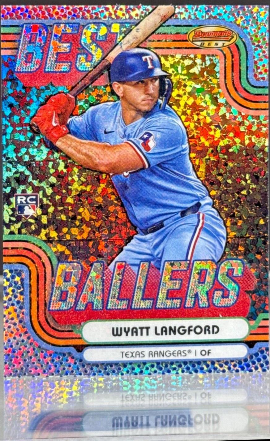 2024 Bowman’s Best Ballers Wyatt Langford [Mini-Diamond Refractor] #BB-4 card