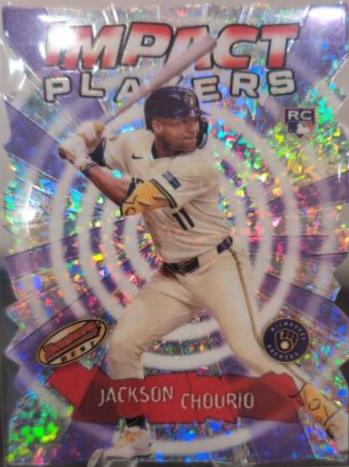 2024 Bowman’s Best Impact Players Jackson Chourio [Mini-Diamond Refractor] #IP-12 card