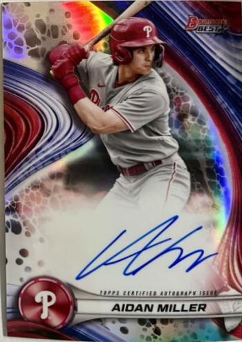 2024 Bowman's Best of 2024 Autograph Aidan Miller [Refractor] #B24-AM card