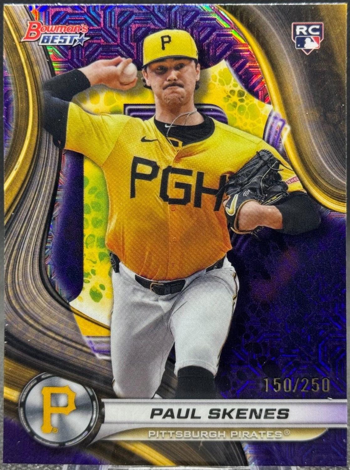 2024 Bowman's Best Paul Skenes [Purple Mojo Refractor] #53 card