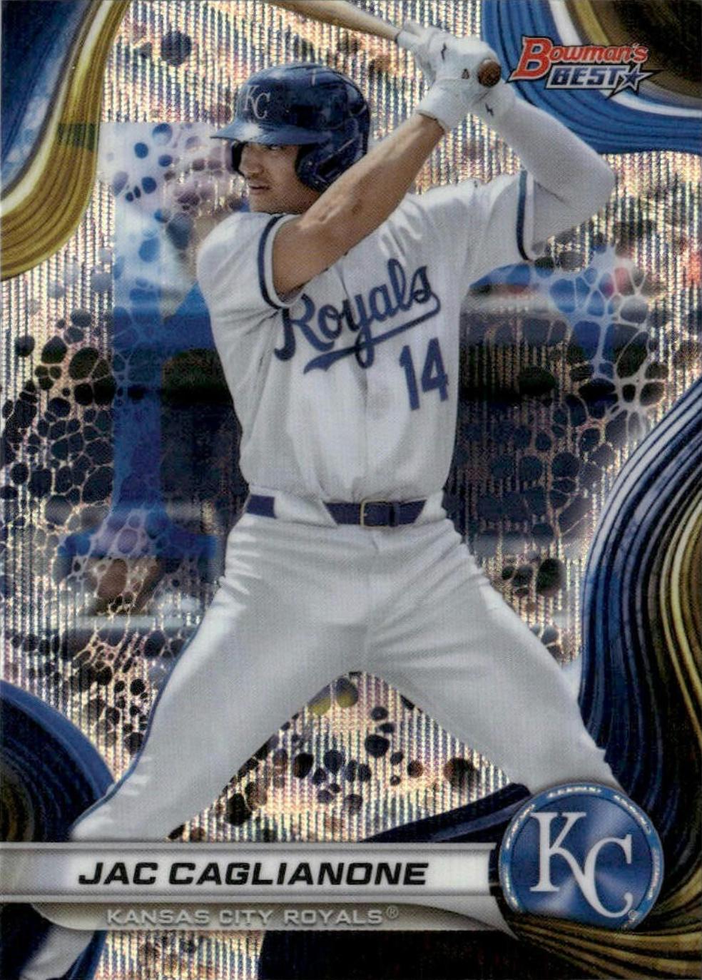 2024 Bowman's Best Prospects Jac Caglianone [Wave Refractor] #TP-6 card