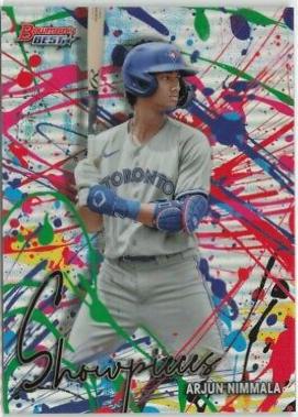 2024 Bowman’s Best Showpieces Arjun Nimmala #BS-12 card