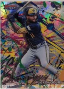 2024 Bowman’s Best Showpieces Jackson Chourio [Lava Refractor] #BS-9 card