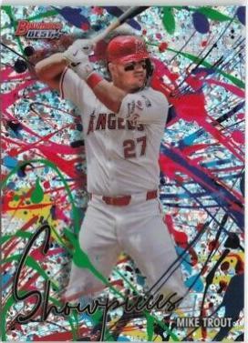 2024 Bowman’s Best Showpieces Mike Trout [Mini-Diamond Refractor] #BS-1 card