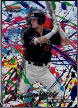 2024 Bowman’s Best Showpieces Walker Jenkins [Lava Refractor] #BS-7 card