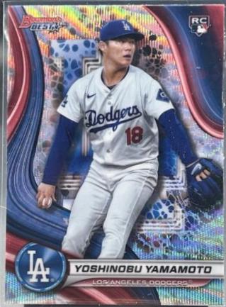 2024 Bowman's Best Yoshinobu Yamamoto [Wave Refractor] #34 card