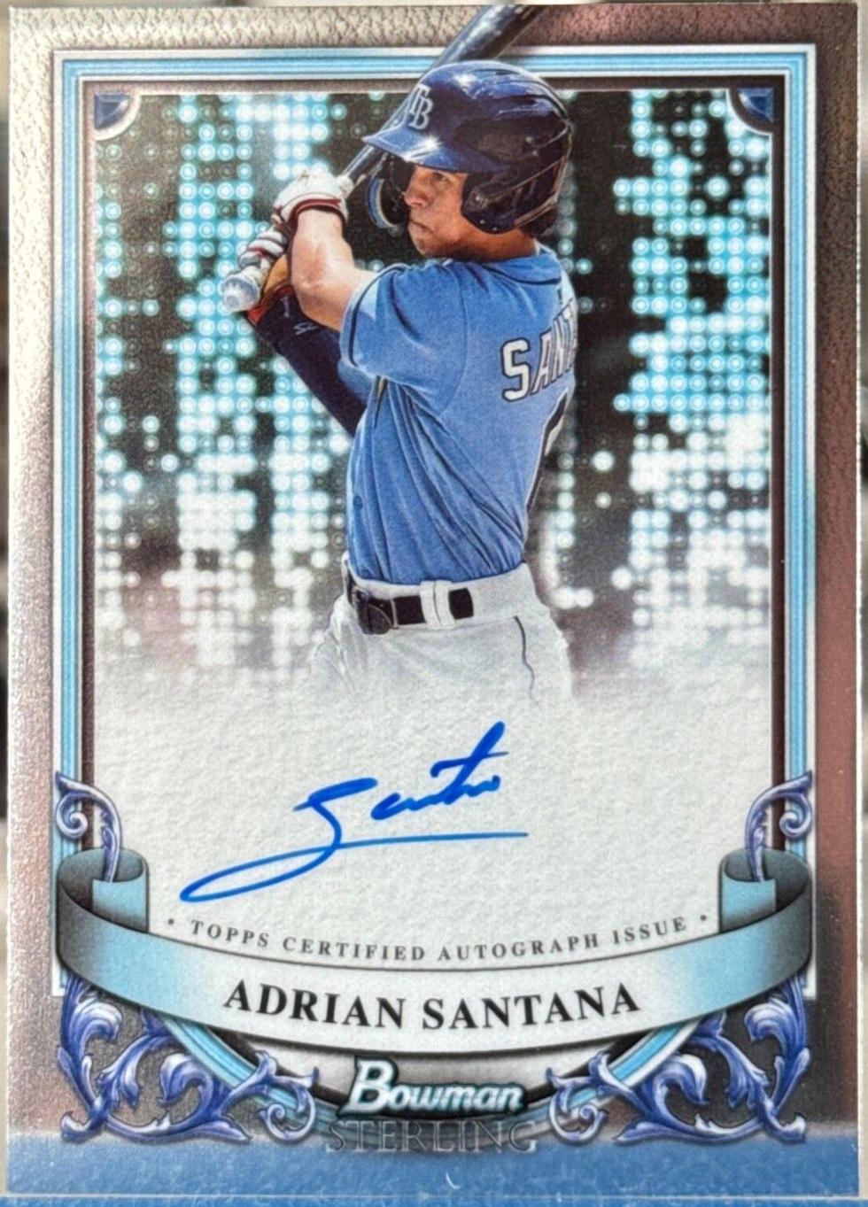2024 Bowman Sterling Prospect Autograph Adrian Santana #PA-AS card