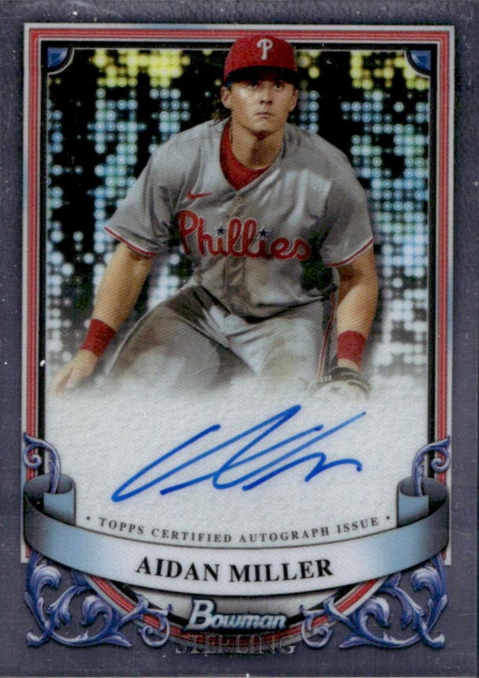 2024 Bowman Sterling Prospect Autograph Aidan Miller #PA-AM card