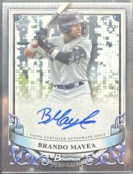 2024 Bowman Sterling Prospect Autograph Brando Mayea #PA-BMY card