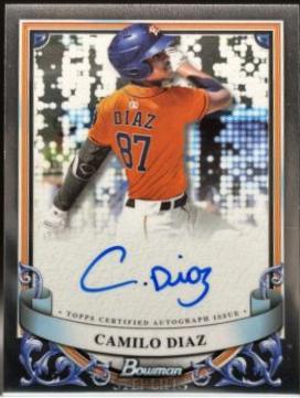 2024 Bowman Sterling Prospect Autograph Camilo Diaz #PA-CD card