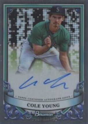 2024 Bowman Sterling Prospect Autograph Cole Young #PA-CY card