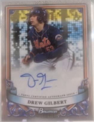 2024 Bowman Sterling Prospect Autograph Drew Gilbert #PA-DG card