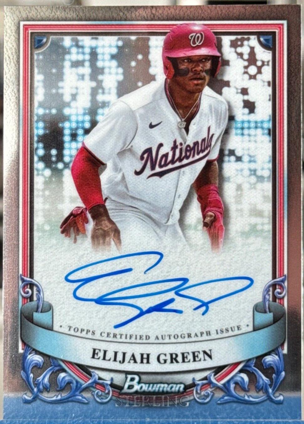 2024 Bowman Sterling Prospect Autograph Elijah Green #PA-EG card