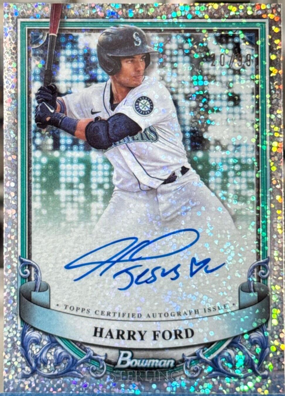 2024 Bowman Sterling Prospect Autograph Harry Ford #PA-HF card