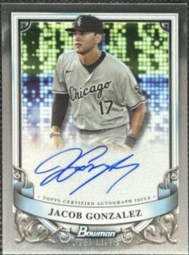 2024 Bowman Sterling Prospect Autograph Jacob Gonzalez #PA-JG card