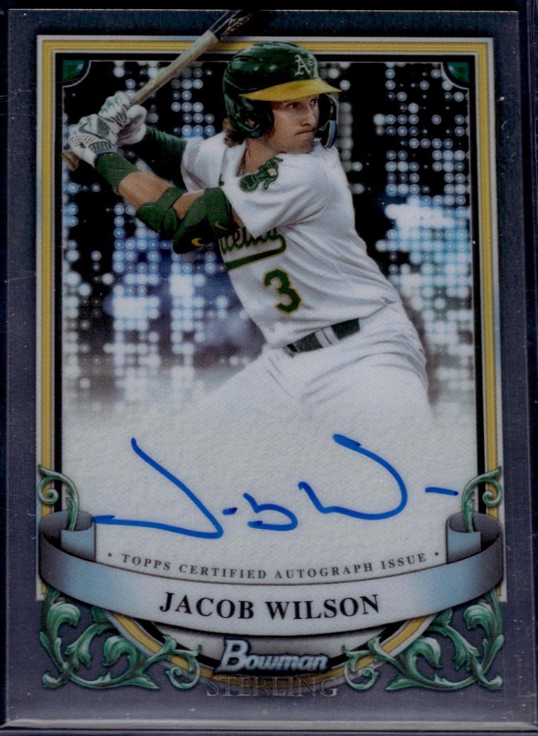 2024 Bowman Sterling Prospect Autograph Jacob Wilson #PA-JW card