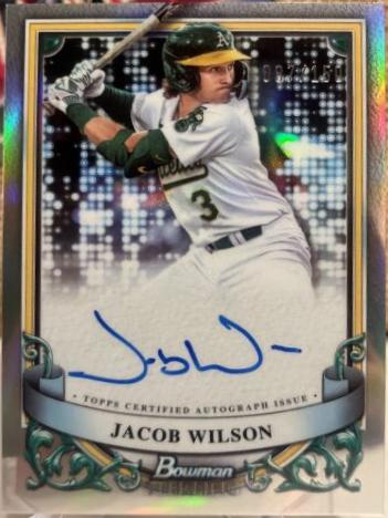 2024 Bowman Sterling Prospect Autograph Jacob Wilson [Refractor] #PA-JW card