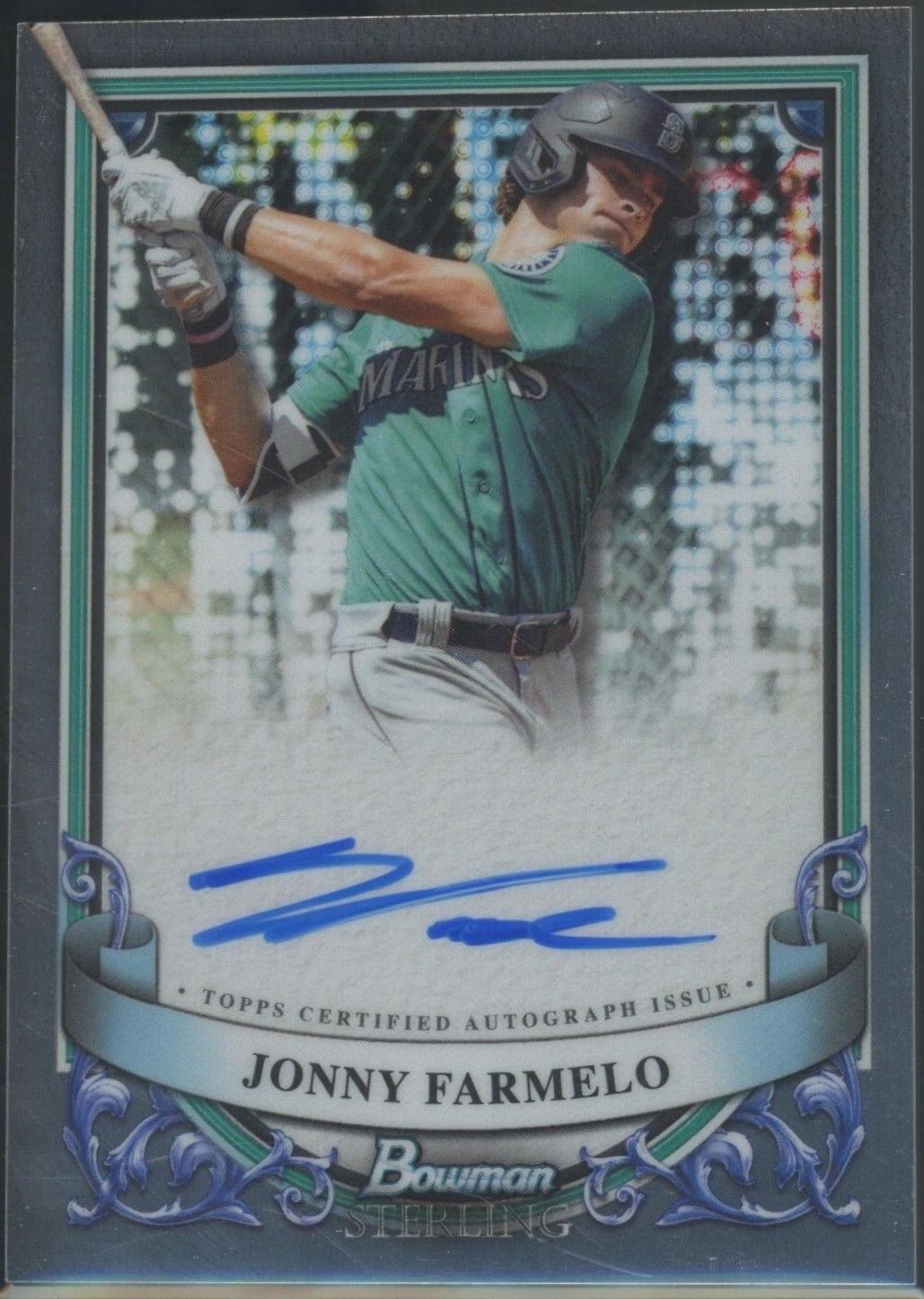 2024 Bowman Sterling Prospect Autograph Jonny Farmelo #PA-JF card