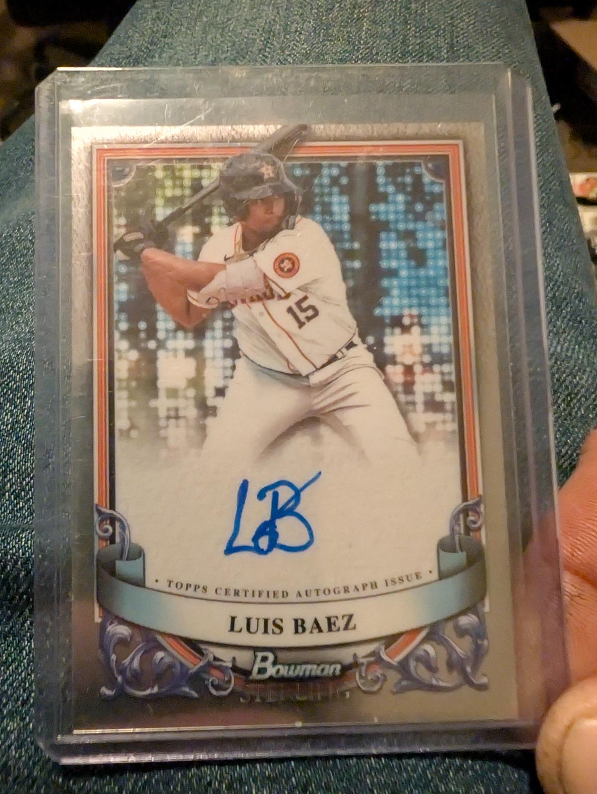 2024 Bowman Sterling Prospect Autograph Luis Baez #PA-LB card