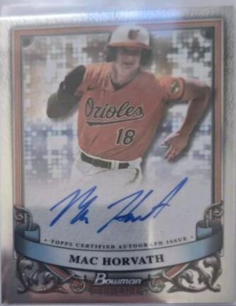 2024 Bowman Sterling Prospect Autograph Mac Horvath #PA-MH card