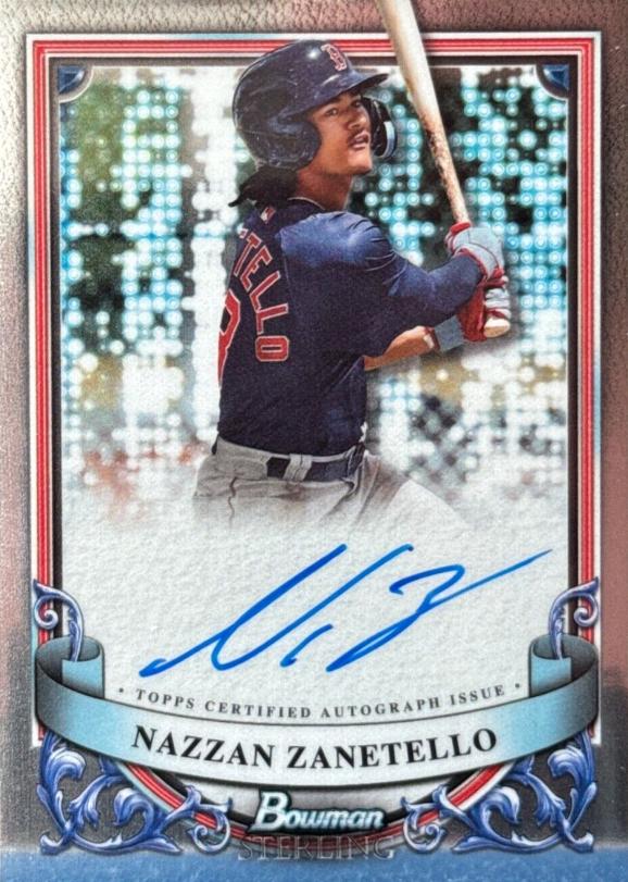 2024 Bowman Sterling Prospect Autograph Nazzan Zanetello #PA-NZ card