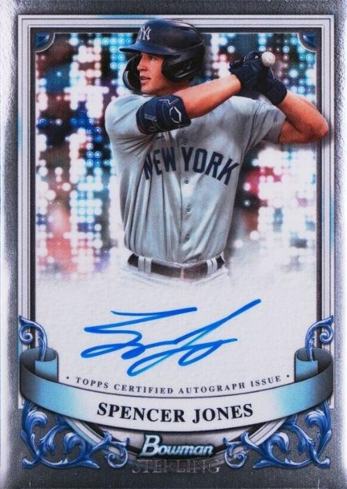 2024 Bowman Sterling Prospect Autograph Spencer Jones #PA-SJ card