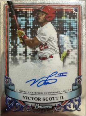 2024 Bowman Sterling Prospect Autograph Victor Scott II #PA-VS card