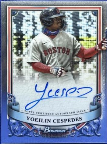 2024 Bowman Sterling Prospect Autograph Yoeilin Cespedes #PA-YC card