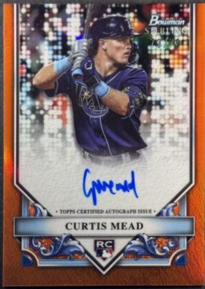 2024 Bowman Sterling Rookie Autograph Curtis Mead #RA-CM card