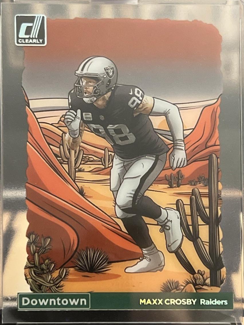 2024 Clearly Donruss Downtown Maxx Crosby #23 card