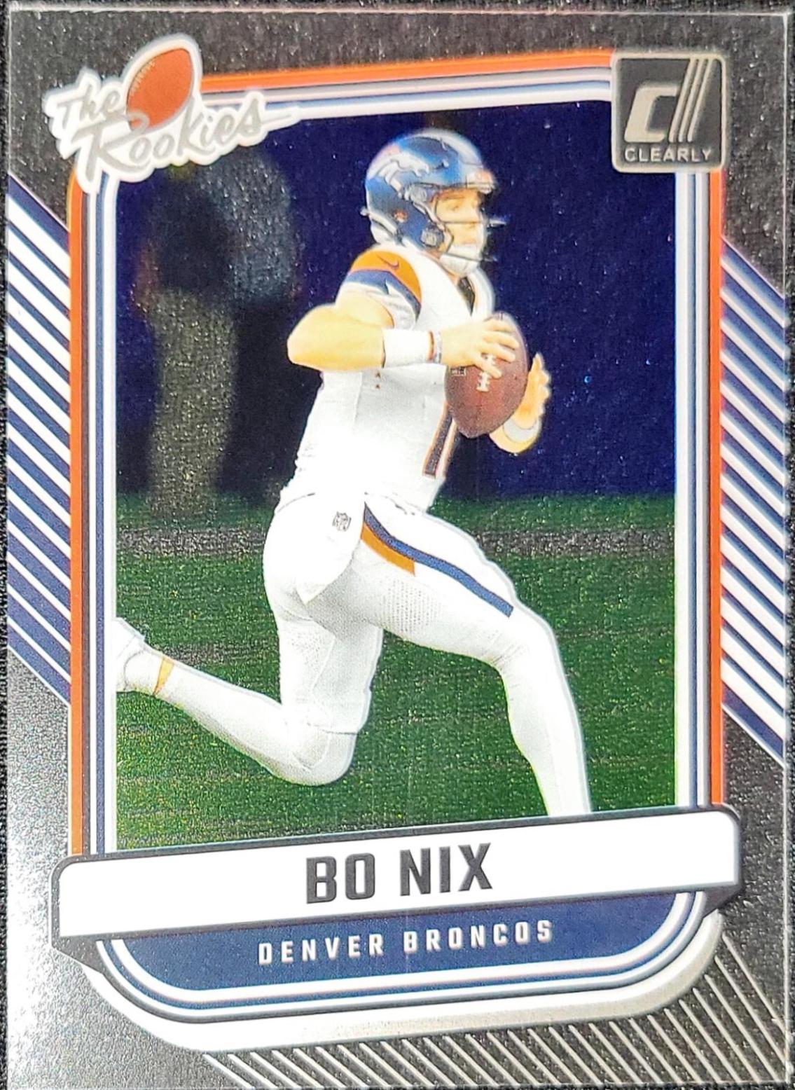2024 Clearly Donruss The Rookies Bo Nix #4 card