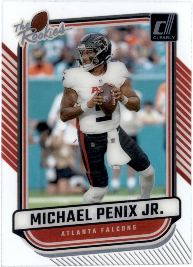 2024 Clearly Donruss The Rookies Michael Penix Jr. #9 card